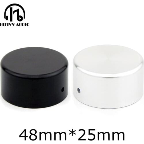 Aluminum chassis knob of Volume adjustment 1pcs Diameter 48mm Height 25mm amplifier knob speaker Potentiometer knob
