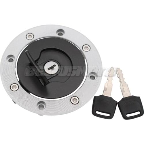 Motorcycle Aluminum Fuel Gas Tank Cap Cover Lock w/Keys For Suzuki GSX400 GK79A Impulse GSX600 GSX750 GSX1000 GSX1200 GSX1400