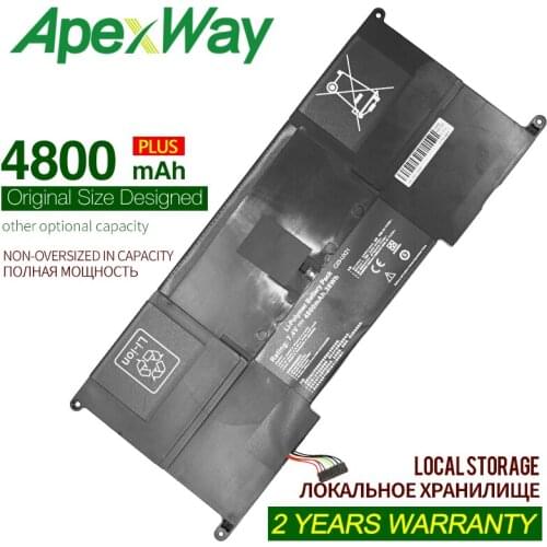 C23UX21 C23-UX21 laptop battery For Asus Zenbook UX21E UX21 UX21A Ultrabook Series 4800mAh 7.4V