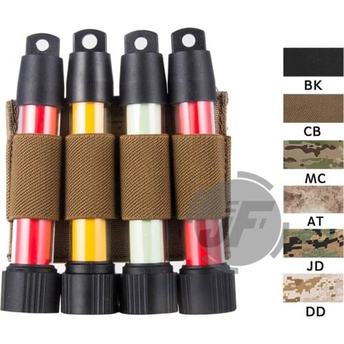Emerson Tactical Military Glowing Light Stick EmersonGear Four Round Shotgun Shell Pouch Case Holder with Hook & Loop