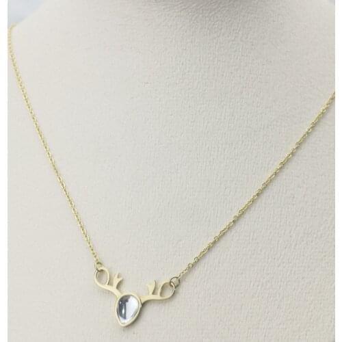 European and american classic women luxe leopard head necklace steel