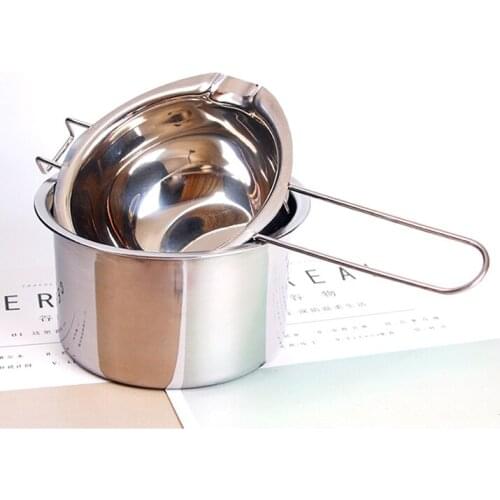 Long Handle Wax Melting Stainless Steel Pot DIY Scented Candle Soap Chocolate Butter Handmade Soap Tool Non-stick Easy Cleaning