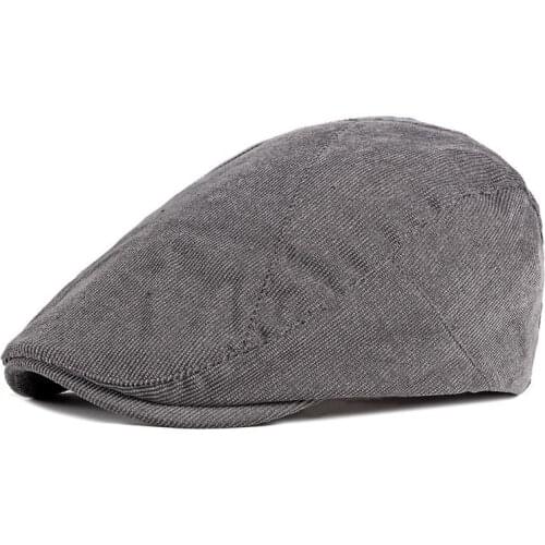 2021 Cotton Spring Summer fashion solid color Newsboy Caps Flat Peaked Cap Men and Women Painter Beret Hats 138