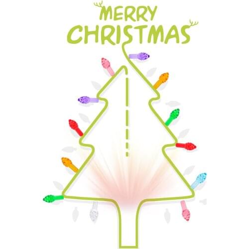 50PCS Ceramic Christmas Tree Multicolor Bulb Handmade Accessories Home Decoration Replacement Bulb Christmas Tree Ornaments