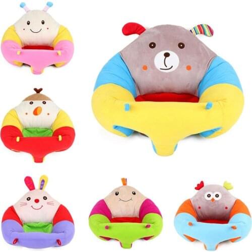 Creative Cartoon Baby Sofa Cover Super Soft Crystal Learning To Sit Seat Feeding Chair Case Delicate And Comfortable Feature
