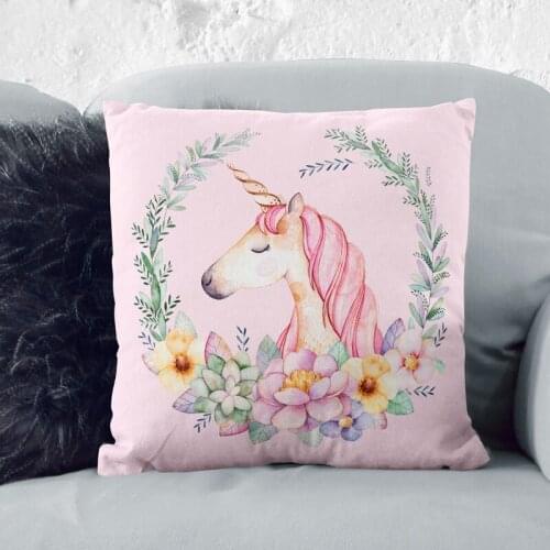 Mattys The girl heart Unicorn comfortable cotton cushion pillow core creative gift