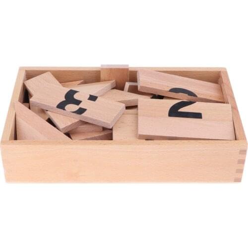 Montessori Mathematics Material Puzzle Math Number Box Early Teaching Preschool Kindergarten Learning Toy for Kids Children