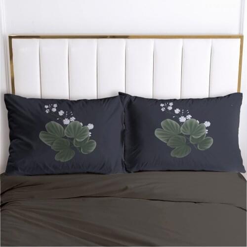 2PCS 3D Pillow Cover 50x80 80x80 Nordic Black Decoration Throw Pillow Cases Bedding PillowCase Customize any size design