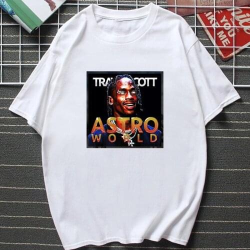 New Fashion Hip Hop T Shirt Women Travis Scotts Astroworld Fashion T-Shirts Unisex Oversized Streetwear Tops Female Hipster Tee