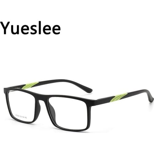 47641 Plastic Titanium Retro Square Glasses Frame Men Optical Fashion Computer Eyeglasses Clear Korean Gaming Glasses