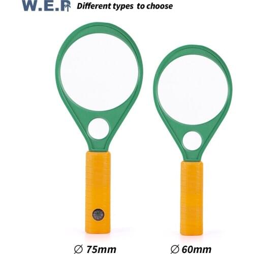 Magnifier Portable 60mm 75mm Magnifier 5X-10X Magnifying Glass Tools for Reading Desoldring