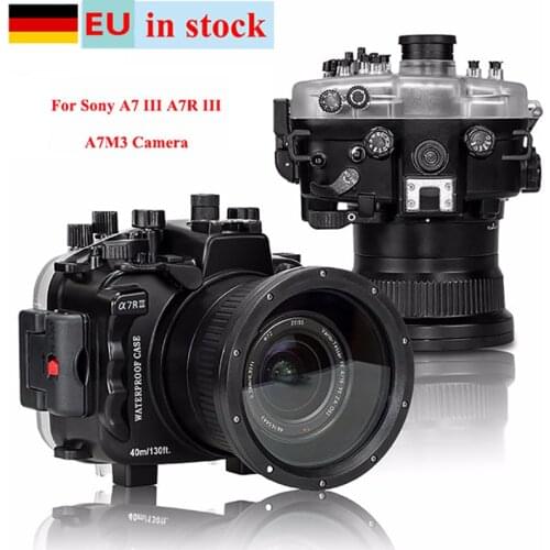 EU Location) Seafrogs 40m/130ft Underwater Diving Camera Housing Case For Sony A7 III A7R III A7M3 A7M III Camera
