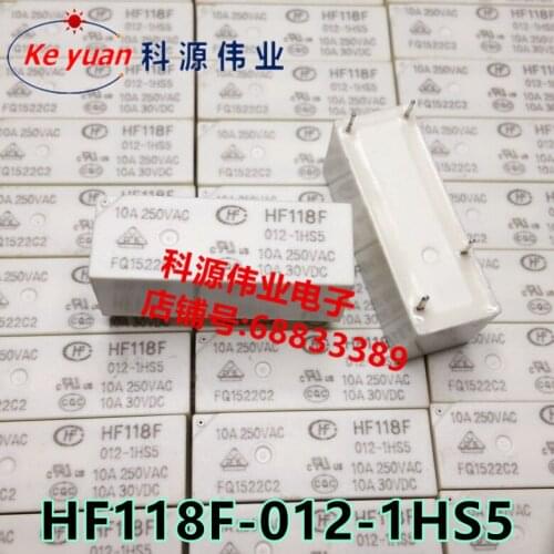 Relay HF118F 012-1HS5 12V 12VDC 10A/4PIN