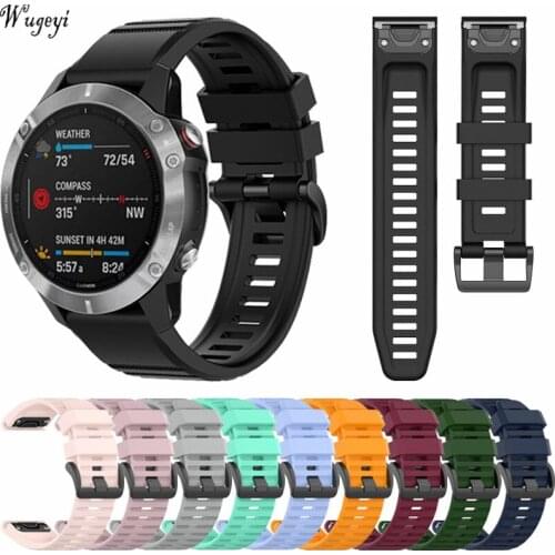 Garmin Fenix6 Pro Quick Release Strap Fenix5 Plus 5S 5X 3 HR 945 Silicone Wrist Strap 22MM 26MM