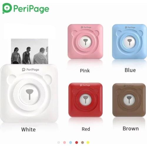 New Peripage A6 Bluetooth Portable Photo 58MM Thermal Pocket Picture Printer For IOS Android System Cell Phone Printer