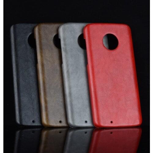 Subin Slim Case For Motorola Moto G6 Case Litchi Skin Pattern PU Leather and PC Book Cover For Motorola Moto G6 Phone Case