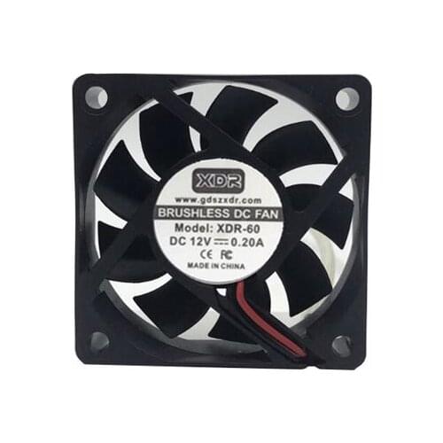 XDR XDR-60 DC 12V 0.20A 60x60x15mm 2-Wire Server Cooling Fan
