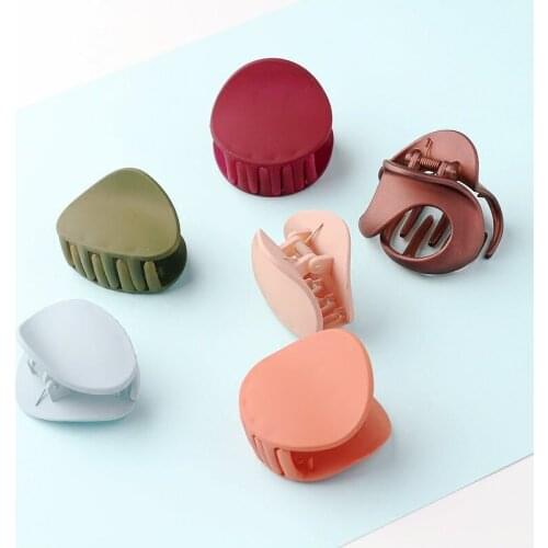 Acrylic Headwear Colorful Hairpins Hair Clip Crab Hair Claws For Women Girl Simple and Elegant Clamp Hair Accessorie