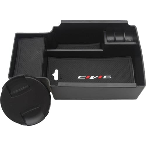 Car Central Armrest Storage Box For Honda Civic 2012 2013 2014 2015 Center Console Arm Rest Tray Holder Case Pallet Container