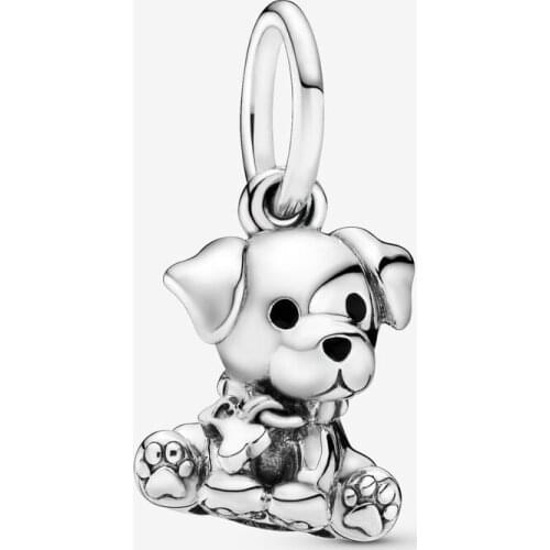 New 925 Sterling Silver Chihuahua Pet Dog Pendant Dangle Charm Bead Fit Original Pandora Bracelet DIY Jewelry For Women