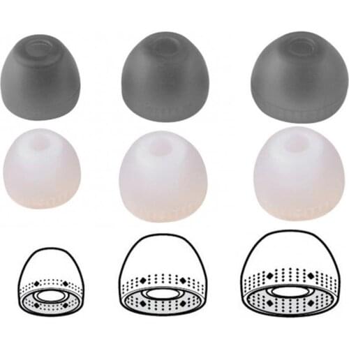 1pair Ear Pads For For Sony MDR-EX750BTWireless Bluetooth Earphones Silicone Ear Caps Earphone Case Earpads Eartips