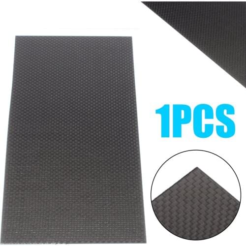 1Pcs Black 100x250x1mm 100% Carbon Fiber Plate Panel Sheet 3K Weave Glossy Plain Corrosion Resistance Tool Parts