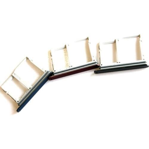 10pcs/lot For LG V40 / G8 ThinQ Micro Sim Card Holder Slot Tray Replacement Adapters black blue red grey