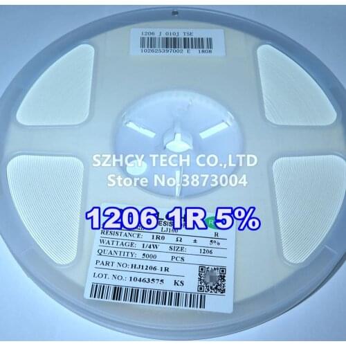 5000Pcs 1206 1R 5% HJ1206-1R New and origianl