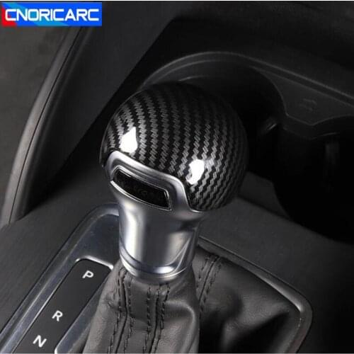 ABS Center Console Gear Shift Cover Trim Carbon Fiber Style Protective Shell For Audi A3 8V 2014-2018 Car Interior Accessories