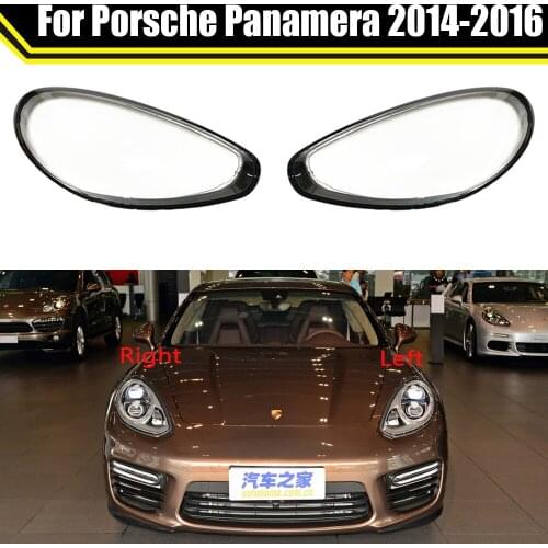 Car Glass Lens Headlamp Transparent Lampshade Lamp Shell Lights Housing For Porsche Panamera 2014 2015 2016 ​Headlight Cover