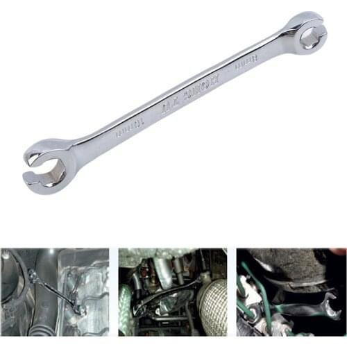 Double Headed Metric Open End Wrench Six Angle Special Metal Wrenches For Oil Pipe Tubing Spanner Auto Repair Tools 1pcs