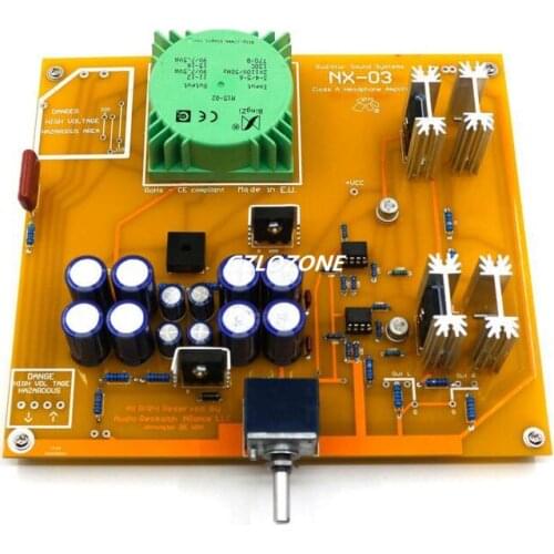 Finished 1:1 replica Italian RudiStor NX03 headphone board with ALPS 27 type potentiometer with fully sealed transformer