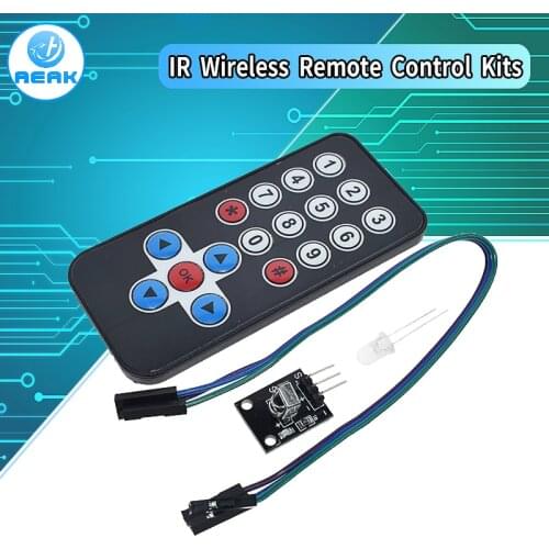 1LOT Infrared IR Wireless Remote Control Module Kits DIY Kit HX1838 For Arduino Raspberry Pi