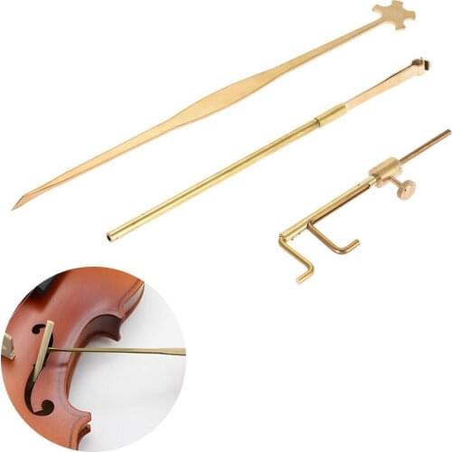 Violin Luthier Tools Sound Post Gauge Measurer Retriever Clip Set Violin Parts & Accessories