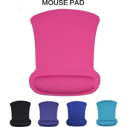 Square Mouse Pad Wrist Rest With Soft Fiber Pad Support Game Mouse Mice Mat Pad For Computer PC Laptop Anti Slip Wrist Protector