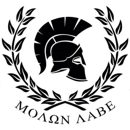 PLAY COOL MOLON LABE Warrior Sparta Personaily Car Sticker Automobiles Motorcycles Exterior Accessories Vinyl Decals
