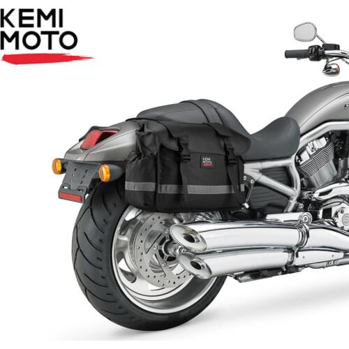 KEMiMOTO Motorcycle Saddle Bag Kit Knight Rider Motorcycle Bag For Sportster for BMW For Kawasaki Vulcan for Ducati