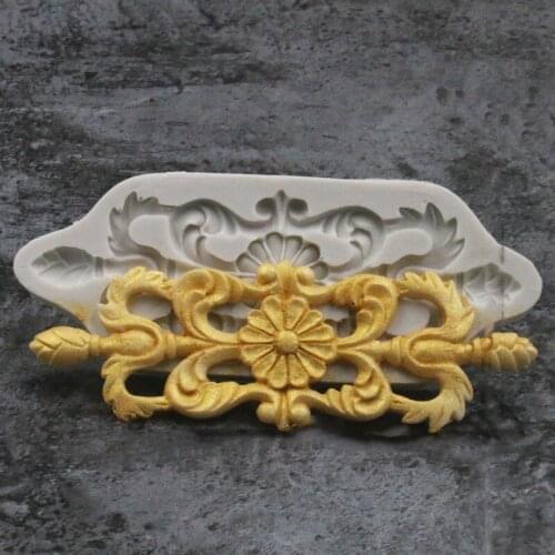New 1 piece silicone mold fondant mold Cake decorating tools Gumpaste flower border lace mold Chocolate sugarcraft mold SM-037