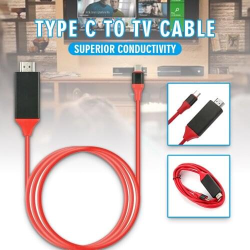 New Arrival USB Type-C to HDMI-compatible HDTV TV Cable Converter Adapter For Macbook Android Phones