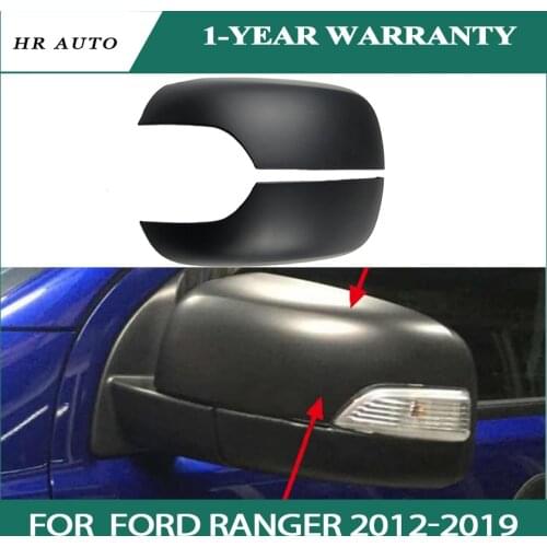 Fit for Ford Ranger 2012-2019 T6 T7 T8 Wildtrak Double Cabin Car Accessories ABS black Mirror Covers