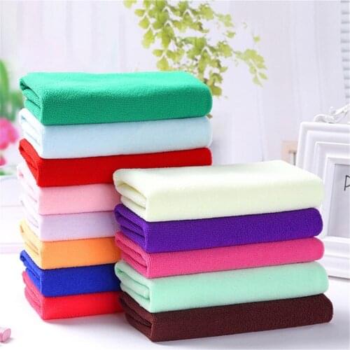 Car Wash Microfiber Towel Car Cleaning Hemming Car Care Cloth Detailing Car Wash Towel Household Cleaning Soft 25*25cm Random
