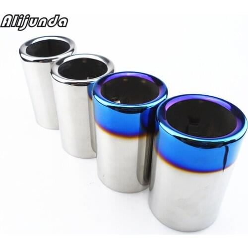 Car styling Chrome Exhaust Silencer Tip Pipe Rear Pipe for BMW 3 Series 320li 320i 316li tail Throat Lining Accessories