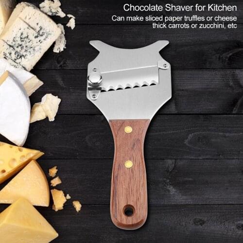 Stainless Steel Truffle Cheese Knife Slicer Adjustable Blade Chocolate Shaver Wavy Dessert Cutter Knife For Kitchen Gadget Tools