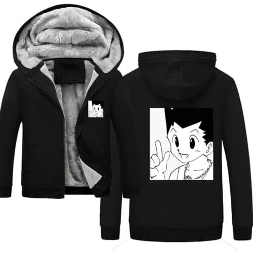 HxH Pegatina anime Hunter X Hunter kawaii killua Jacket Baseball Coat Uniform Unisex Hoodie Long Sleeve Sweatshirt