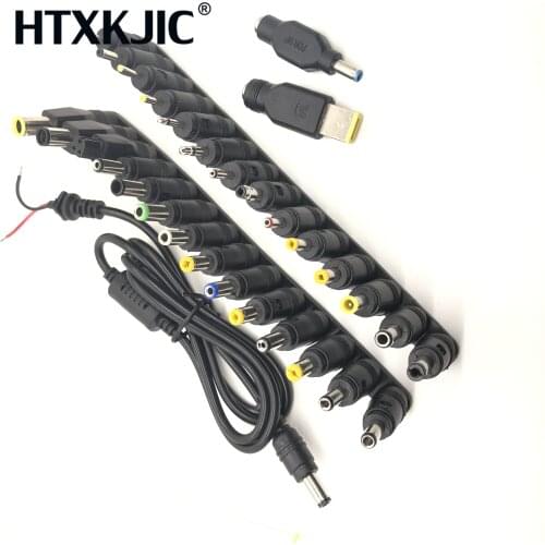 Universal 30pcs 5.5x2.1mm Multi-type Male Jack for DC Plugs for AC Power Adapter Computer Cables Connectors For Notebook Laptop