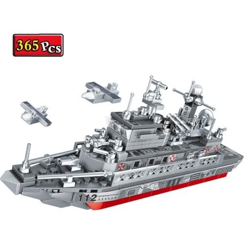 Military Series World War II Type 112 Destroyer Battle Ship Sailor Soldier MOC Model Building Blocks Bricks Toys Christmas Gifts