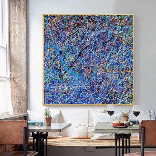 High quality handmade100% modern impression painting abstract oil painting on canvas for frameless living room