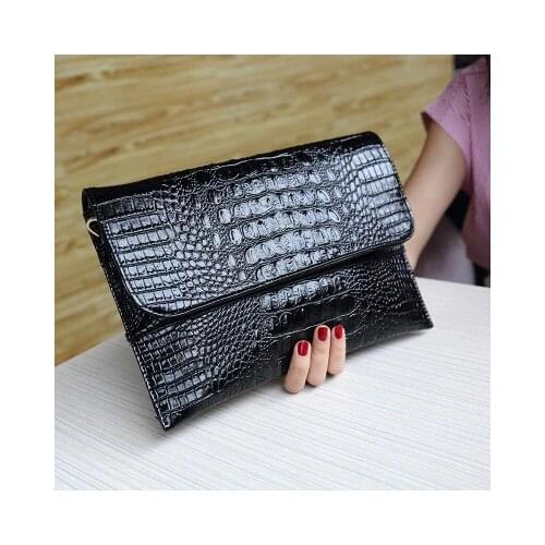 ANAWISHARE Women Day Clutches Bags Alligator Leather Crossbody Bags Shoulder Bags Ladies Envelope Evening Party Bags Handbags