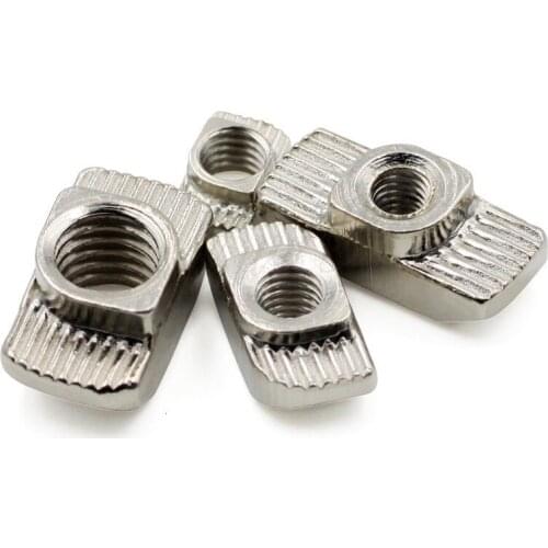 10pcs M3/M4/M5/M6/M8 Slot Sliding T Nut Hammer Drop In Nut Fasten Connector EU Standard for 20/30/40/45 Series Aluminum Profiles
