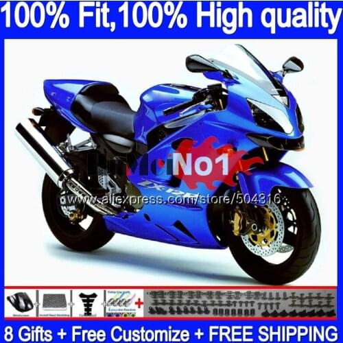 100%Fit OEM Injection For KAWASAKI ZX 1200 12R 1200CC ZX1200 C 77MC.45 Stock blue ZX 12 R ZX-12R ZX12R 2000 2001 00 01 Fairing